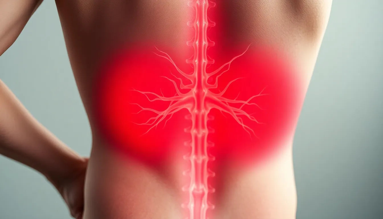 Verstopfung und Rückenschmerzen: Die unsichtbare Verbindung verstehen - Illustration