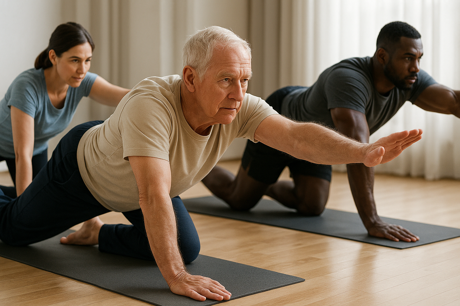 Übungsleser entdecken rückenschule übungen für einen schmerzfreien Alltag - Illustration