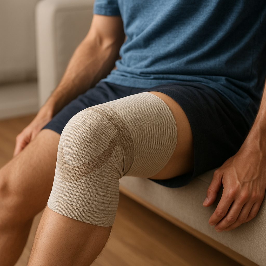 Entlastung für müde Muskeln: Die Kraft der kompressionsbandage entdecken - Illustration