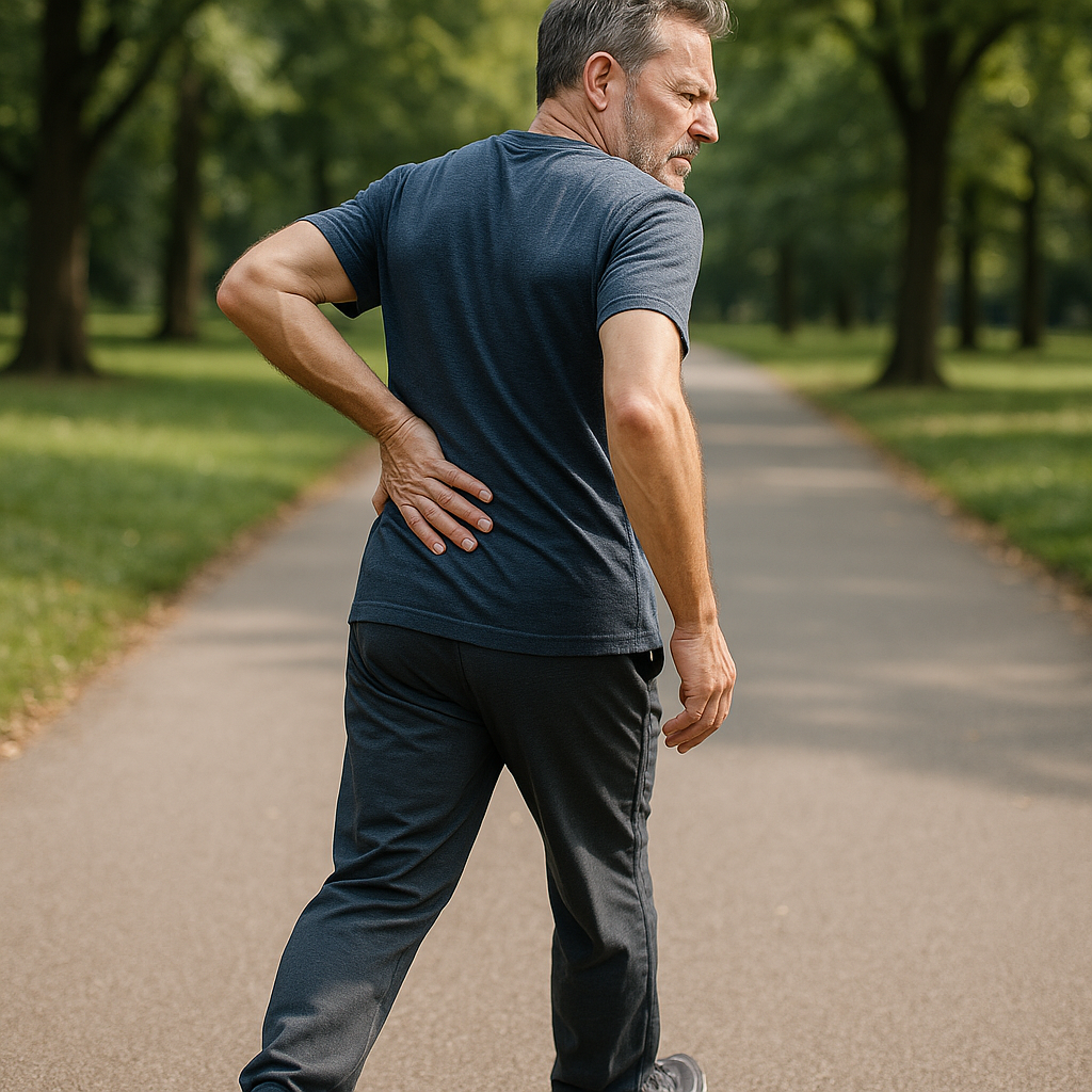 Spazieren gegen Rückenschmerzen: Warum der tägliche Spaziergang Wunder wirken kann - Illustration
