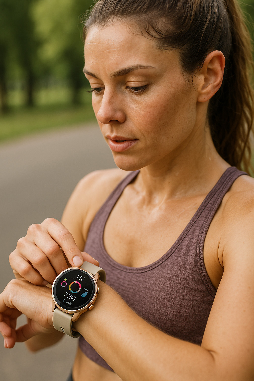 Entdecke die perfekte fitness uhr für aktive Frauen - Illustration
