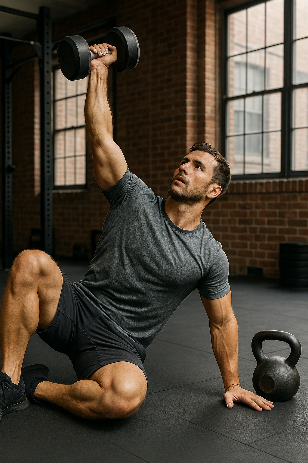 Core-training mit gewichten: funktionelle kraft für einen starken rumpf - Illustration