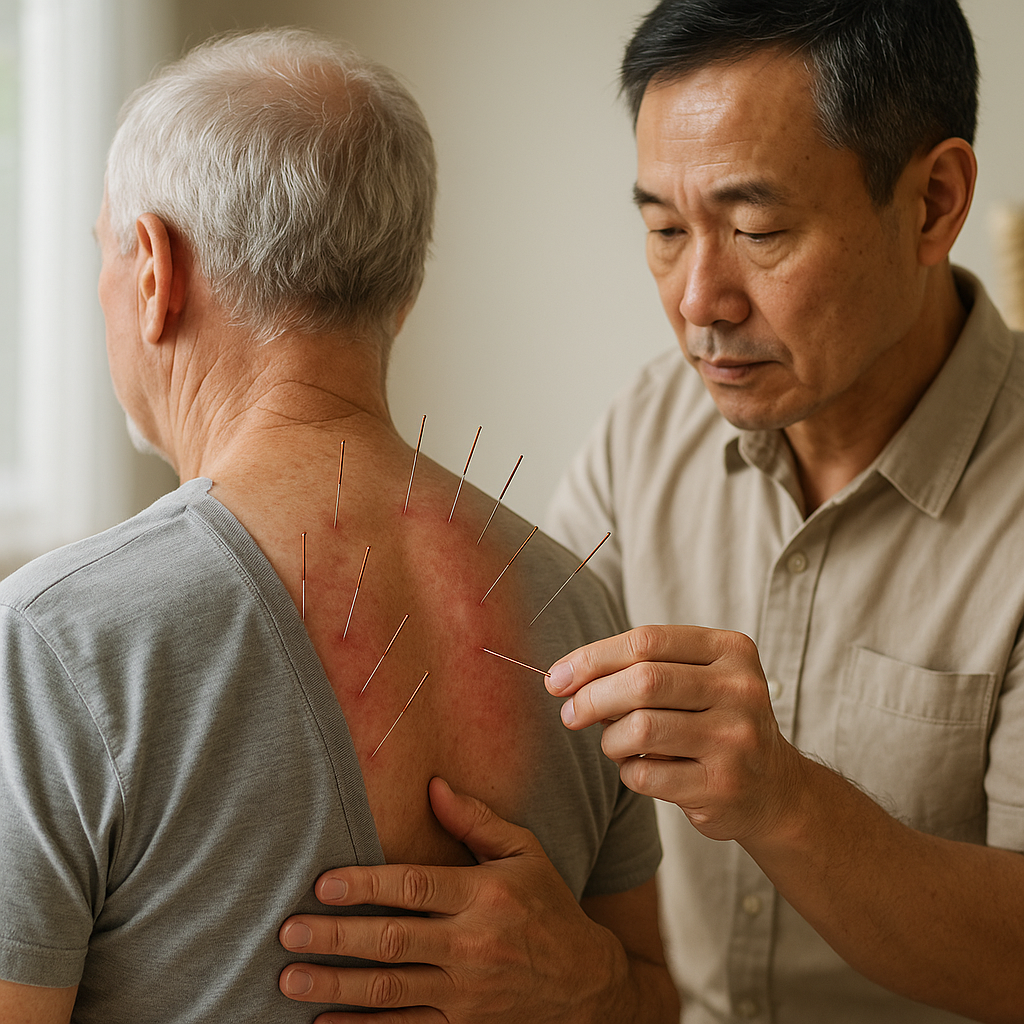 Entdecke die sanfte Kraft der akupunktur bei spinalstenose - Illustration