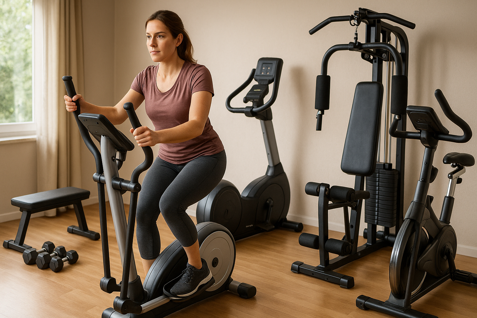Entdecke dein perfektes heimtrainingsgerät für ein gesundes Zuhause-Workout - Illustration
