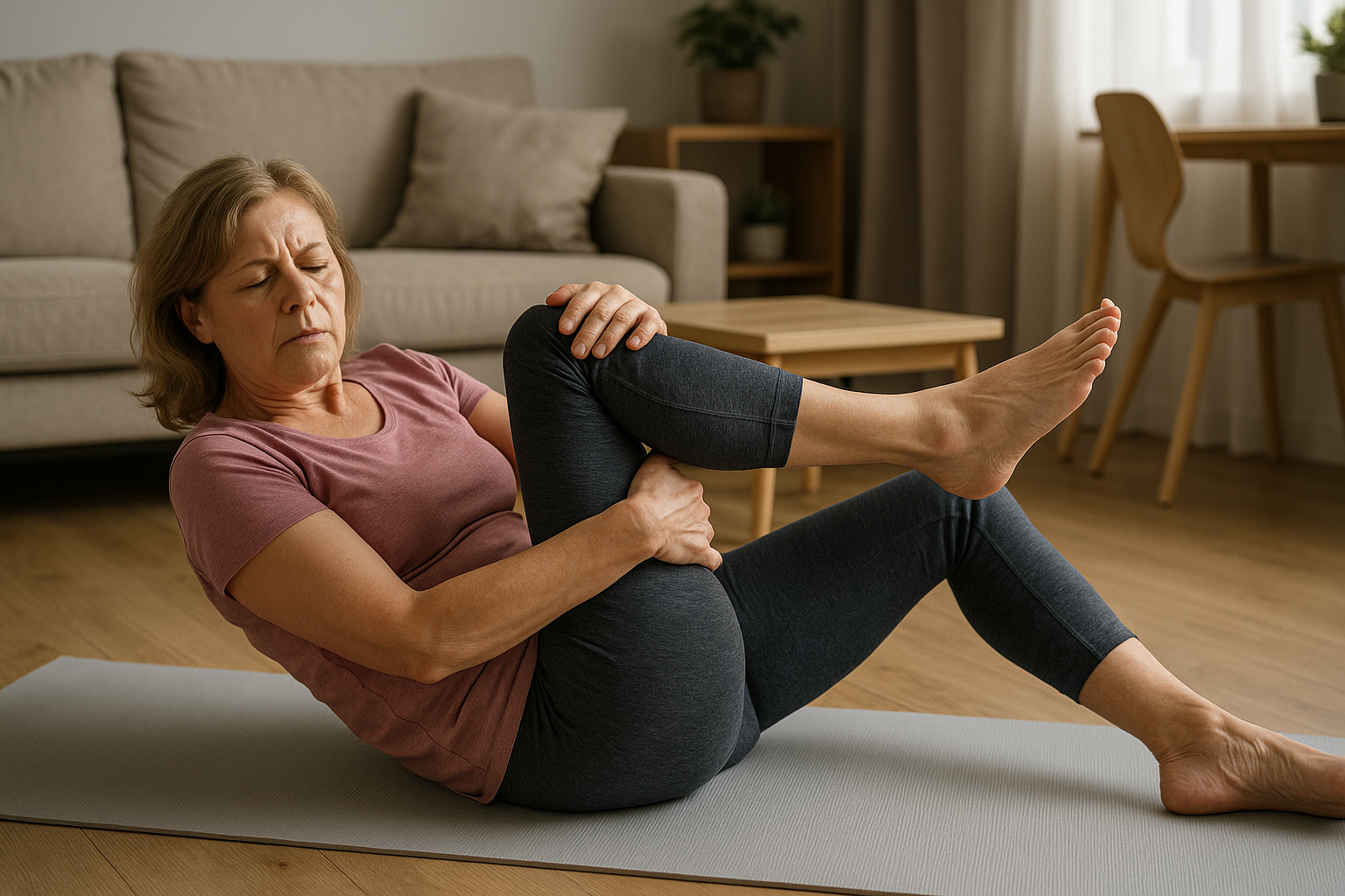 Einfache Übungen für sofortige Ischias-Linderung zu Hause - Illustration