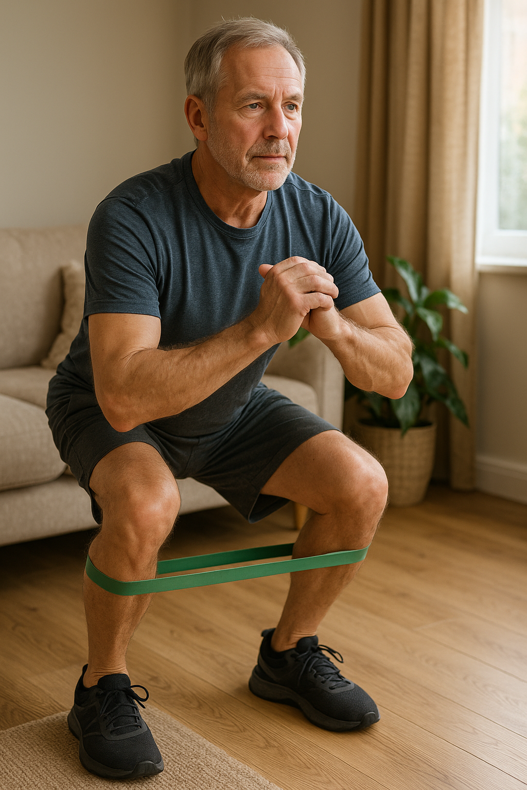 Knie stärken und Schmerzen lindern: Übungsleser entdecken elastische Knäübungen