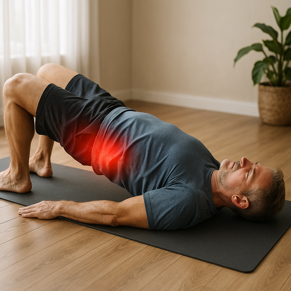 Eingeklemmter Nerv in der Hüfte? Diese Übungen schaffen Abhilfe - Illustration