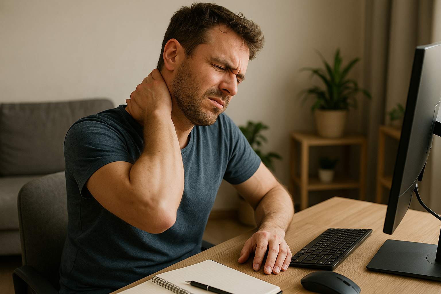 Sag Nackenschmerzen adieu: Tipps für ein schmerzfreies Leben - Illustration