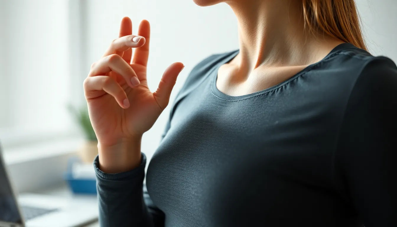 Übungsleser: effektive dehnübungen für einen entspannten hals - Illustration