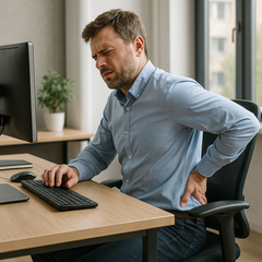 Rückenschmerzen beim Sitzen: einfache Tipps für sofortige Linderung