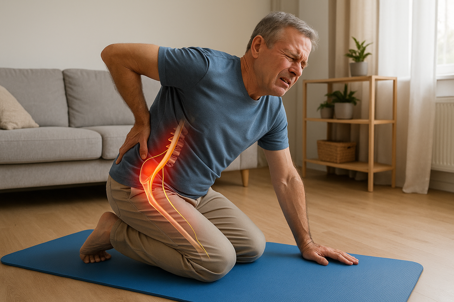 Entdecken Sie die besten McKenzie-Übungen für Übungsleser bei Ischias-Schmerzen - Illustration