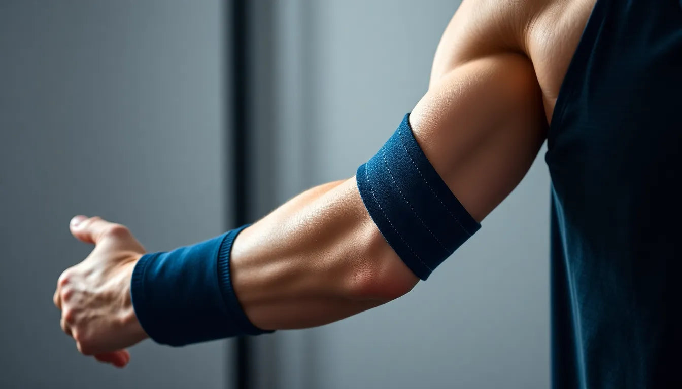 Übungsleser aufgepasst: effektive tennisarm übungen mit band für schmerzfreie Tage - Illustration