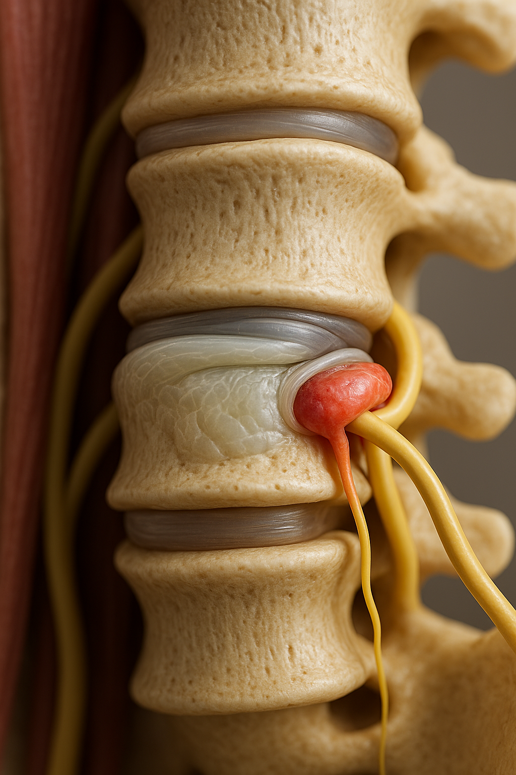Übungsleser aufgepasst: erkennen Sie die Symptome eines Bandscheibenvorfalls frühzeitig! - Illustration