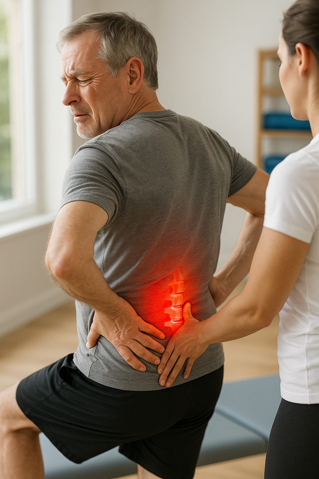 Übungsleser entdecken: effektive Übungen bei facettensyndrom schmerzen - Illustration