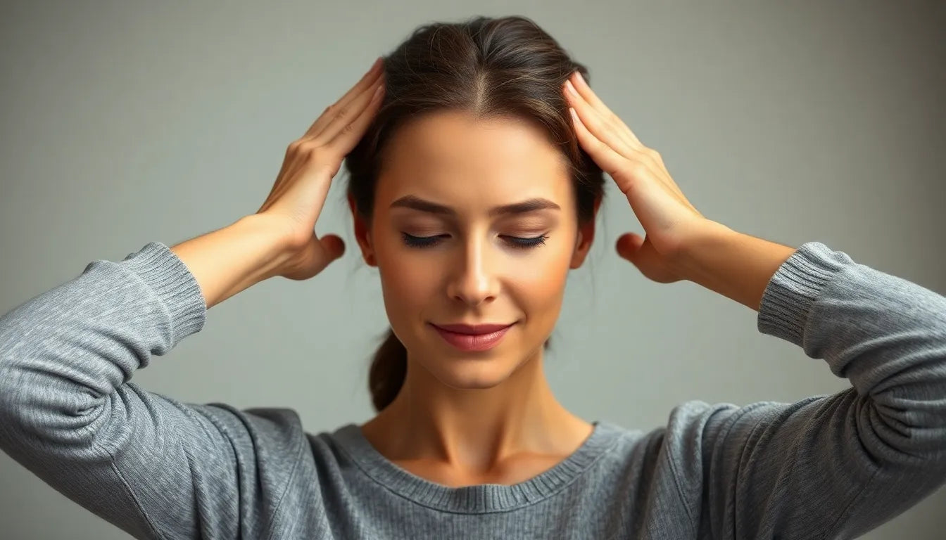 Übungsleser: effektive Übungen gegen Spannungskopfschmerzen im Nacken entdecken - Illustration