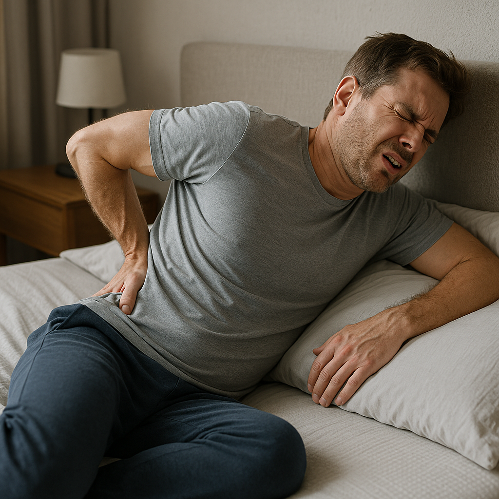 Schlaf dich schmerzfrei: Tipps gegen Rückenschmerzen im Bett - Illustration