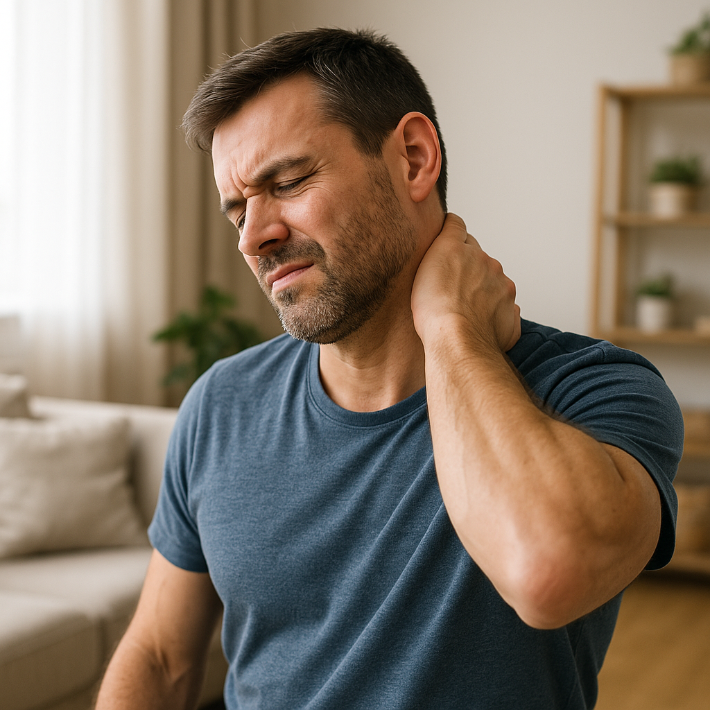 Übungsleser: effektive Übungen gegen Nackenverspannungen entdecken - Illustration