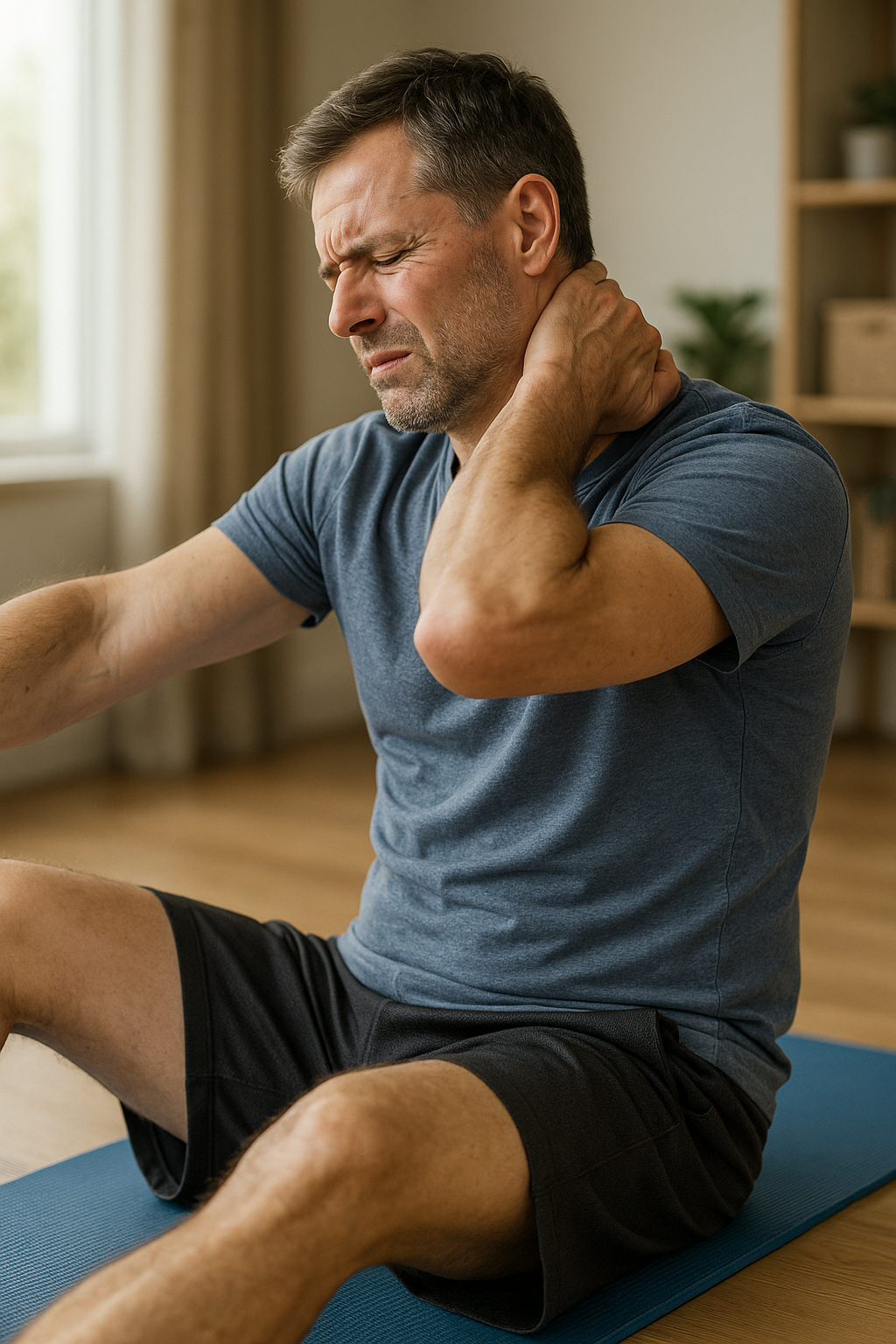 Übungsleser: effektive rückenübungen für die HWS, um nackenverspannungen zu lösen - Illustration