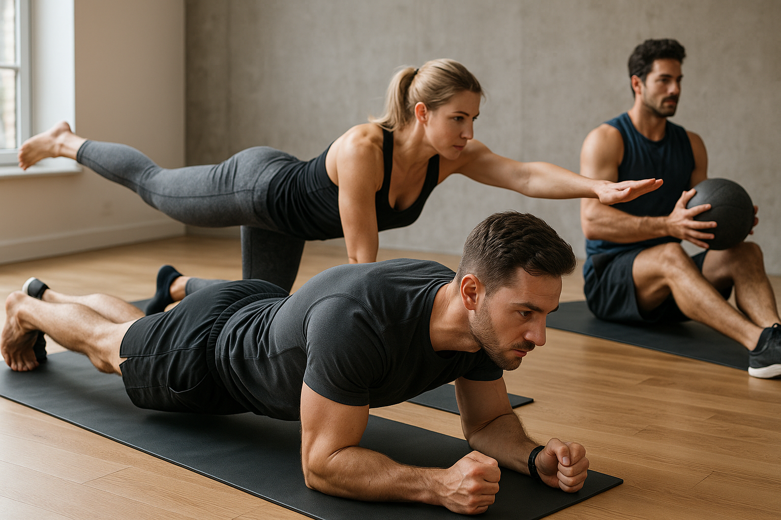 Starke körpermitte: die effektivsten core-übungen für zuhause und im gym - Illustration