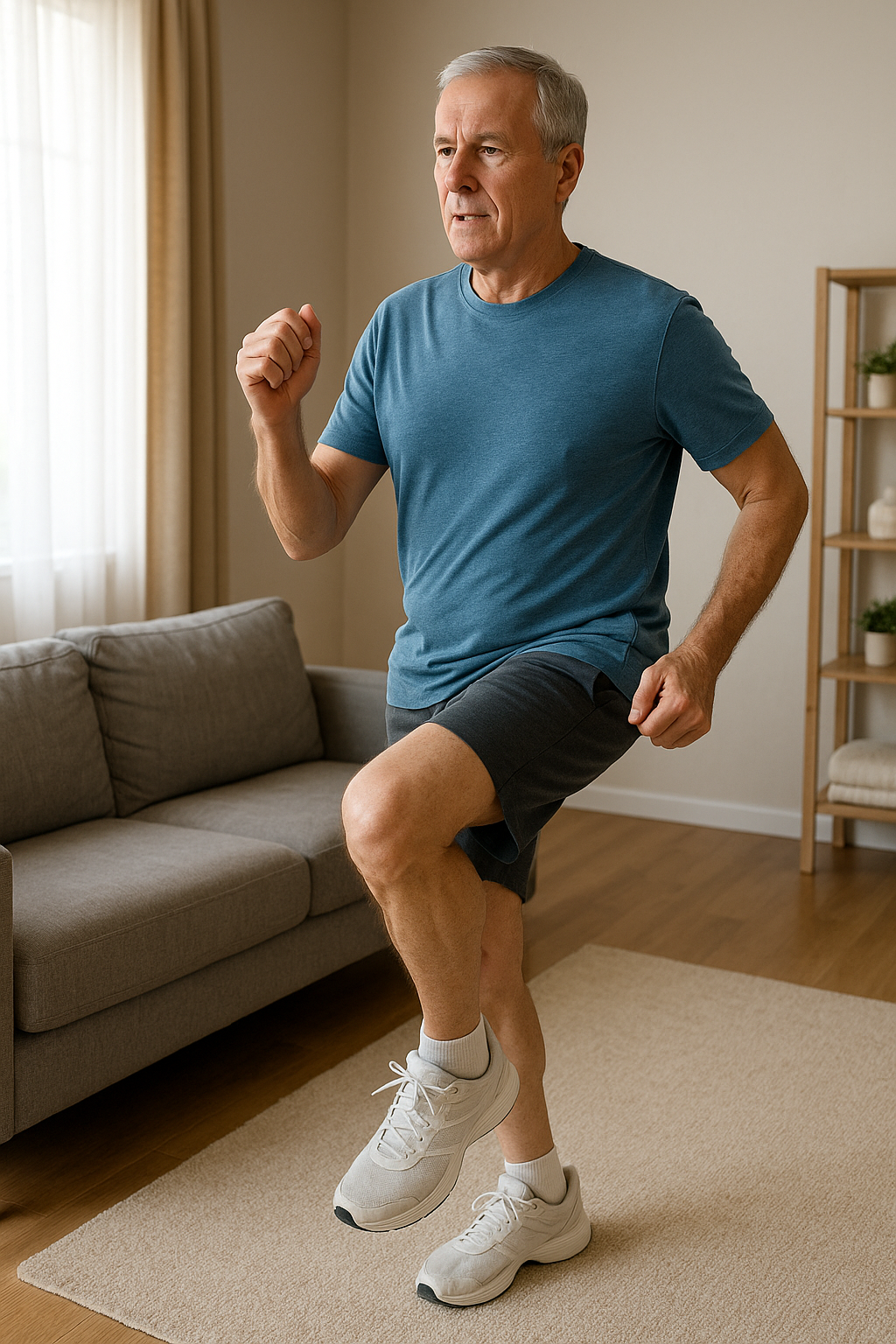 Einfacher Einstieg: Cardio-Übungen für Anfänger zu Hause - Illustration