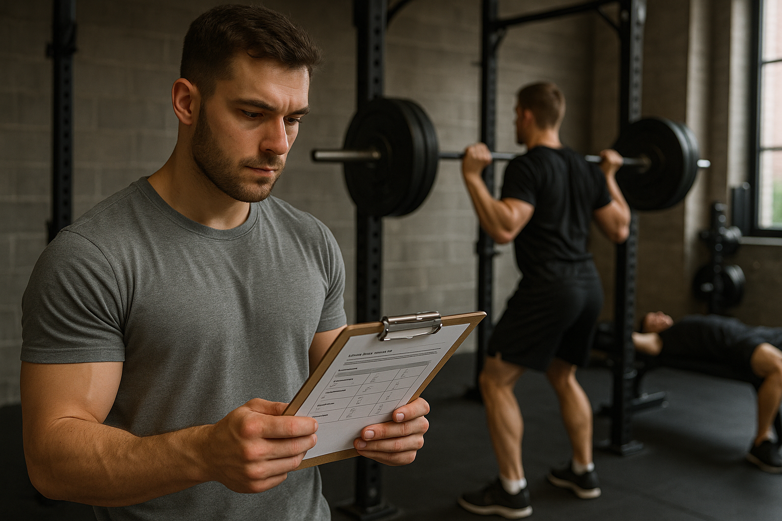 Starte dein Fitnessabenteuer mit einem einfachen trainingsplan für anfänger - Illustration