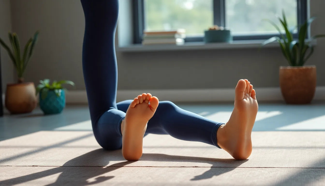 Übungsleser: entdecke die besten stretching- und dehnübungen für deine beine - Illustration