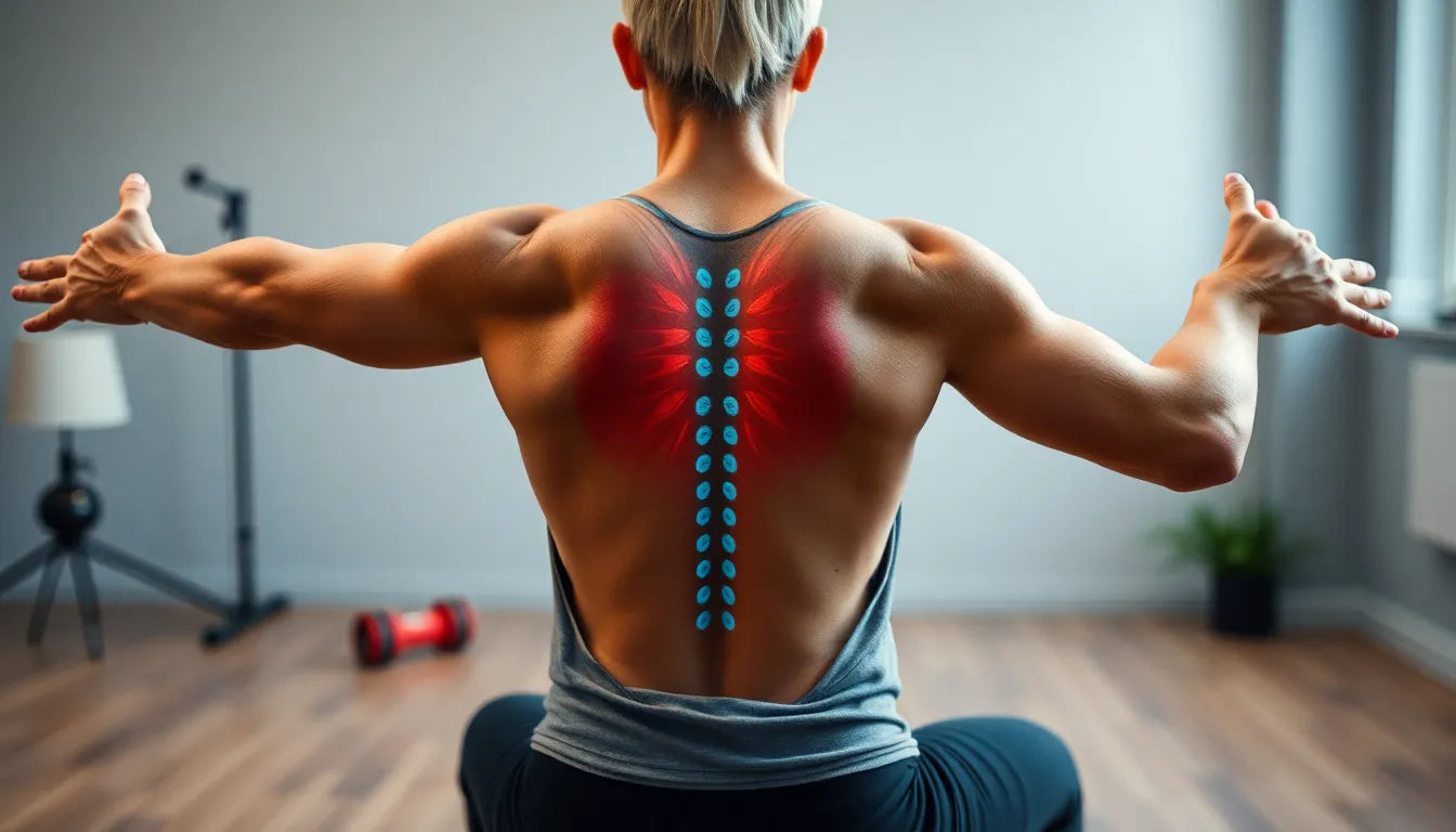 Rückenschmerzen adé mit gezielter Rückengymnastik - Illustration