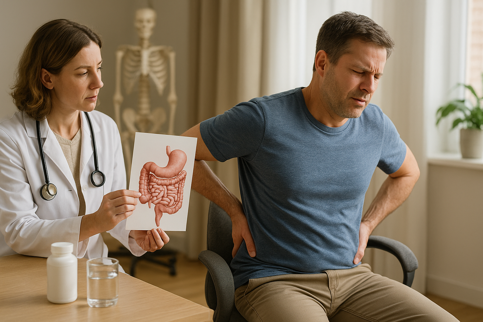 Entdecke die verborgene Verbindung zwischen Darm und Rückenschmerzen