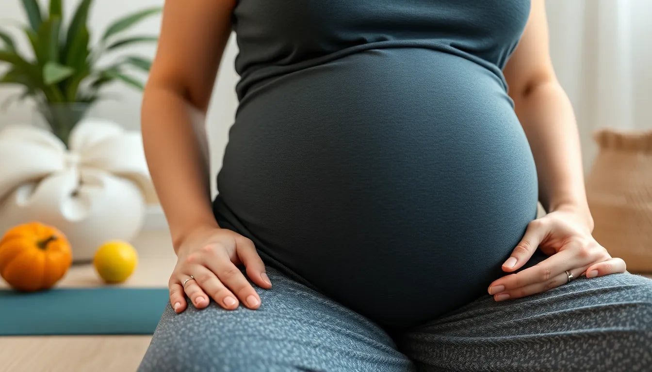 Effektive Übungen für Übungsleser: gravid bækkenbundsøvelser für werdende Mütter - Illustration