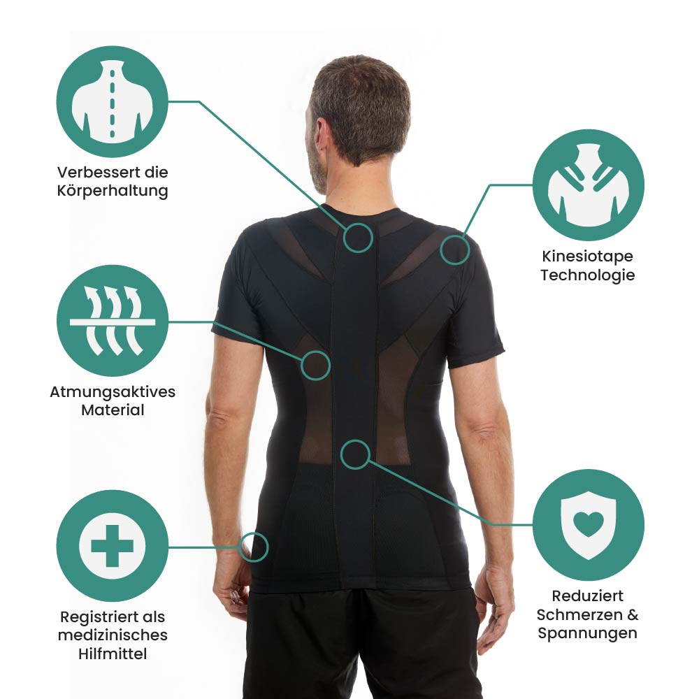 Men's Posture Shirt™ - Schwarz