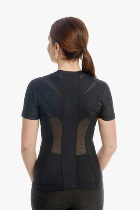 Schwarzes posture shirt von Anodyne mit Reißverschluss